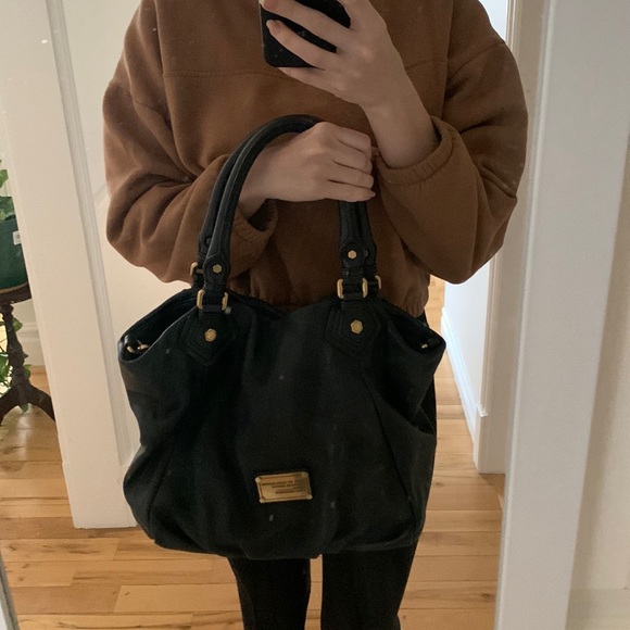 Black Leather and Brass Hardware Marc Jacobs Handbag - Picture 1 of 4